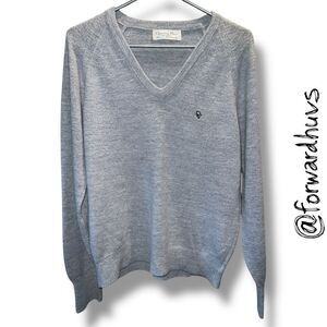 ☑️ Vintage Dior Monsieur V-Neck Sweatshirt – Embroidered Logo - Men’s Small
